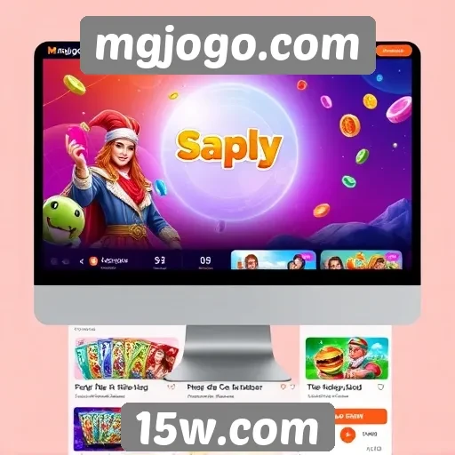 Interface do usuário do site mgjogo.com é intuitiva e moderna